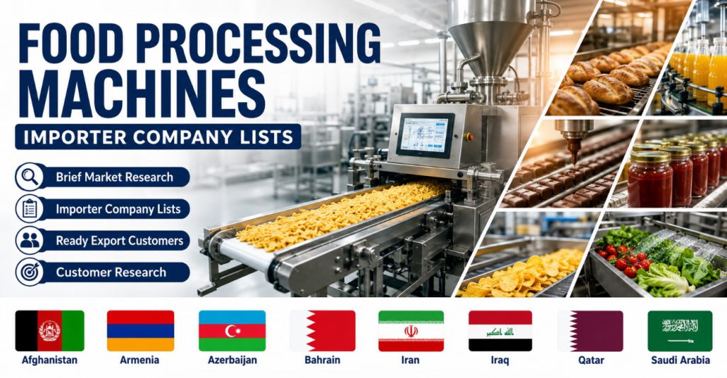 Food Processing Machines Importer Companies Lists