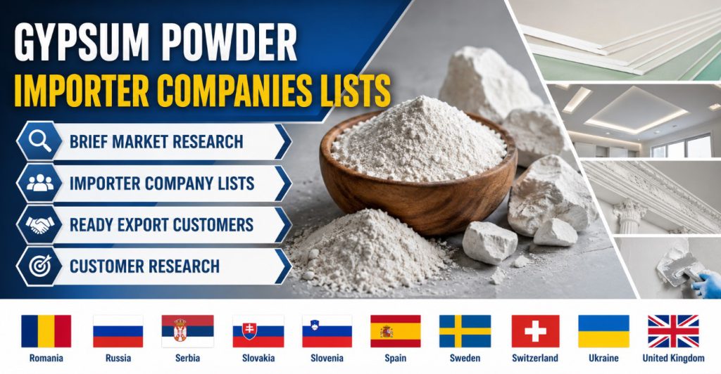 Gypsum Powder Importer Companies Lists