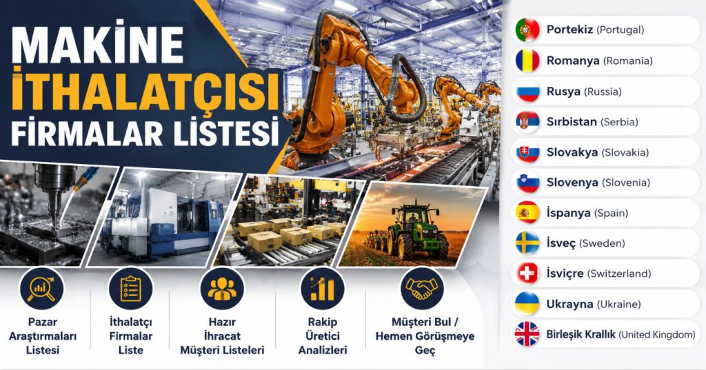 Makine İthalatçısı Firmalar Listesi
