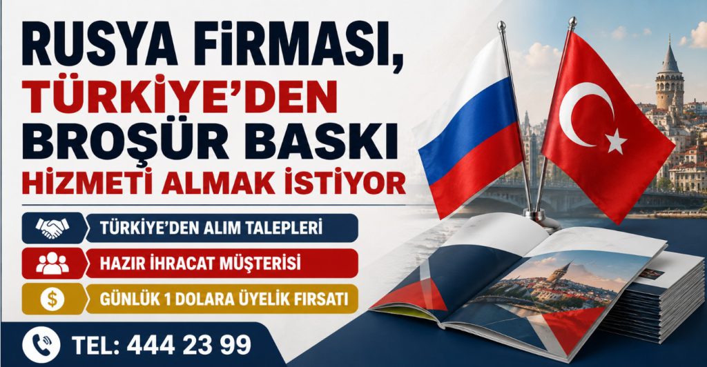 Rusya Firması, Türkiye’den Broşür Baskı Hizmeti Almak İstiyor