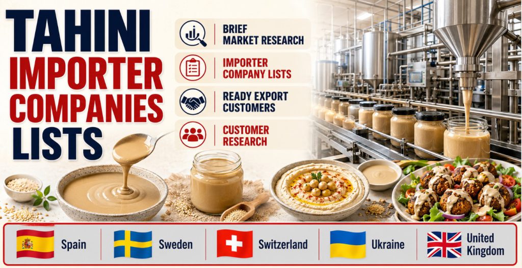 Tahini Importer Companies Lists