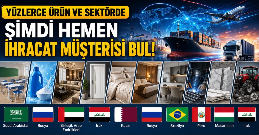 Şimdi Hemen İhracat Müşterisi Bul