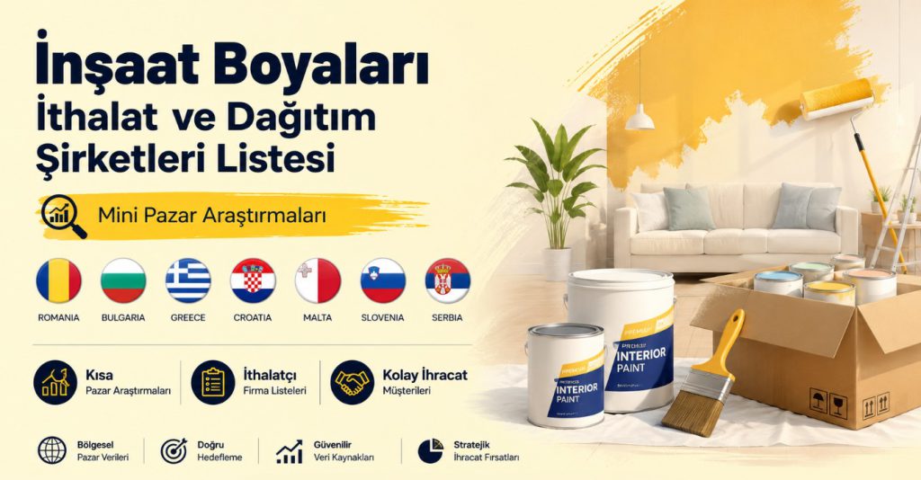 İnşaat Boyaları İthalat ve Dağıtım Şirketleri Listesi