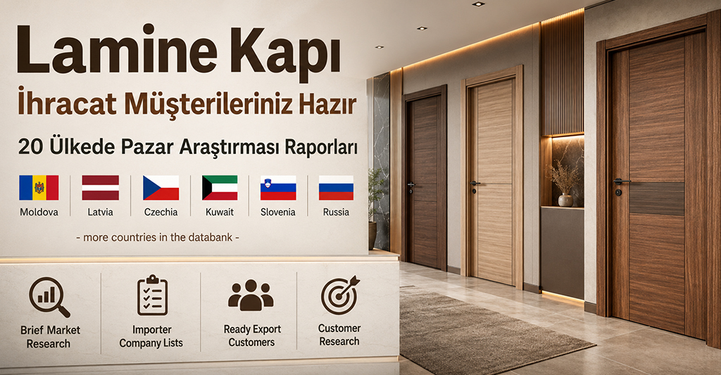 Lamine Kapı İhracat Müşterileriniz Hazır: 20 Ülkede Pazar Araştırması Raporları
