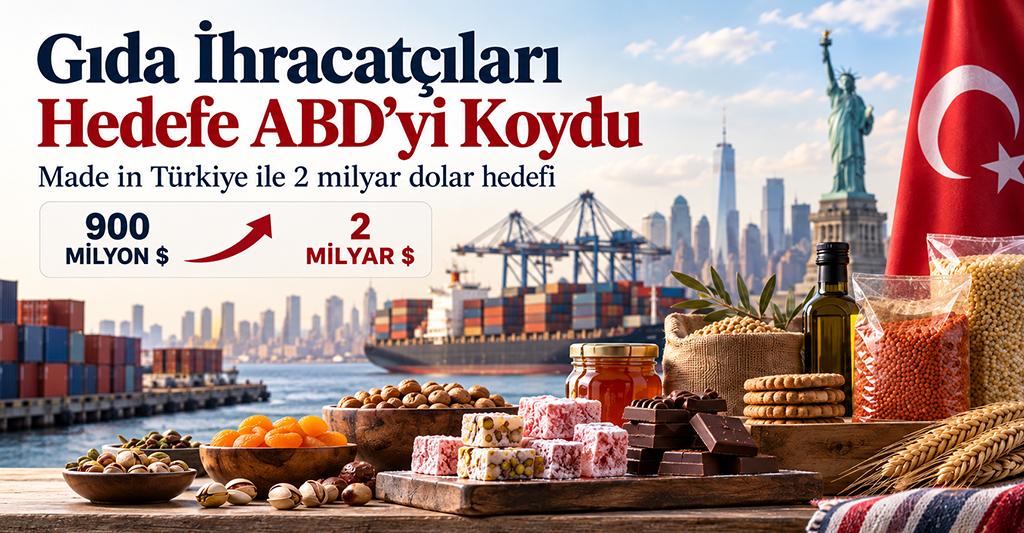 Türk gıda ihracatçıları ABD pazarında 2 milyar doları hedefliyor