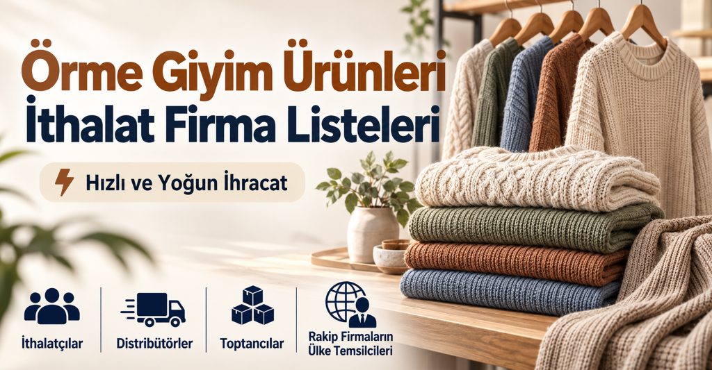 Örme Giyim Ürünleri İthalat Firma Listeleri