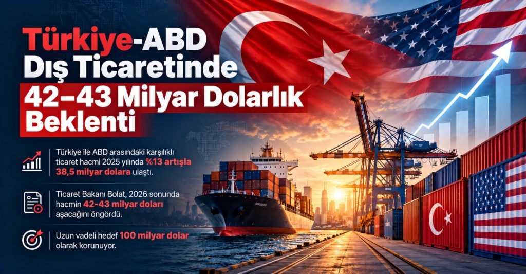 Türkiye-ABD Dış Ticaretinde 42–43 Milyar Dolarlık Beklenti