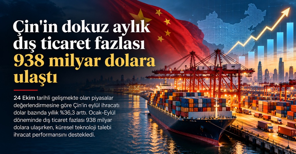 Çin’in Dokuz Aylık Dış Ticaret Fazlası 938 Milyar Dolara Ulaştı