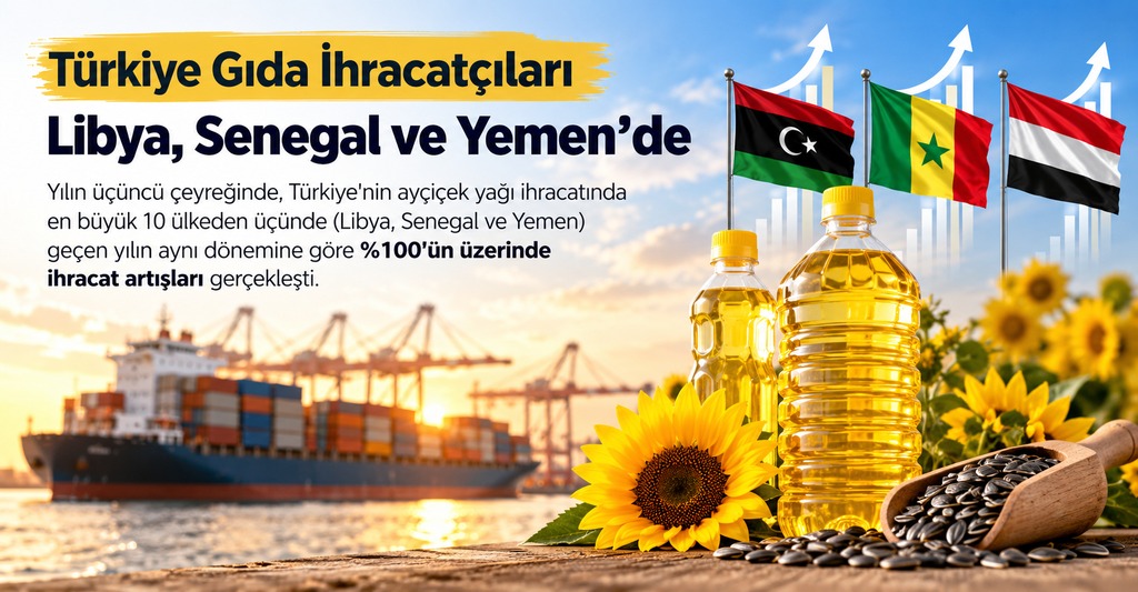 Ayçiçek Yağı İhracatında 3 Ülkede Rekor Kırıldı