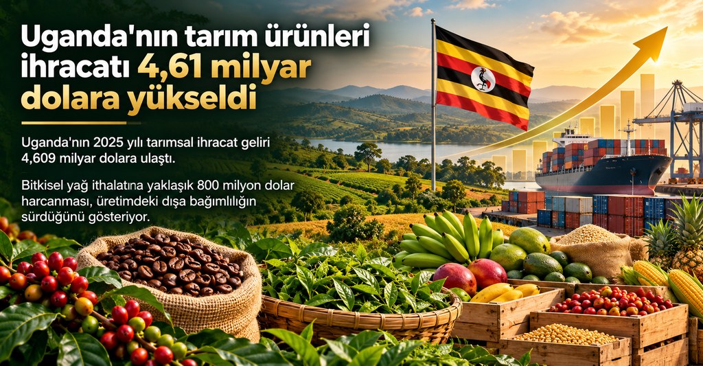 Uganda’nın Tarım Ürünleri İhracatı 4,61 Milyar Dolar